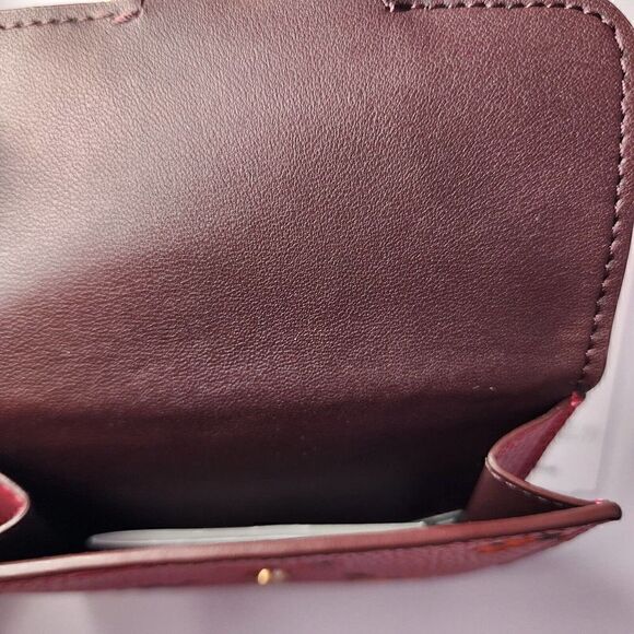 NWT Coach CE669 Small Morgan Wallet With Peony Print - Picture 4 of 4